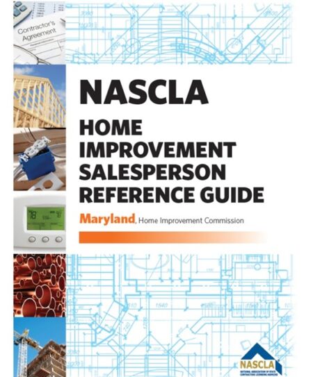 NASCLA Contractors Guide to Business Law and Project Management Maryland Home Improvement Salesperson by NASCLA
