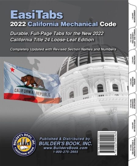 EasiTabs: 2022 California Mechanical Code Title 24, Part 4