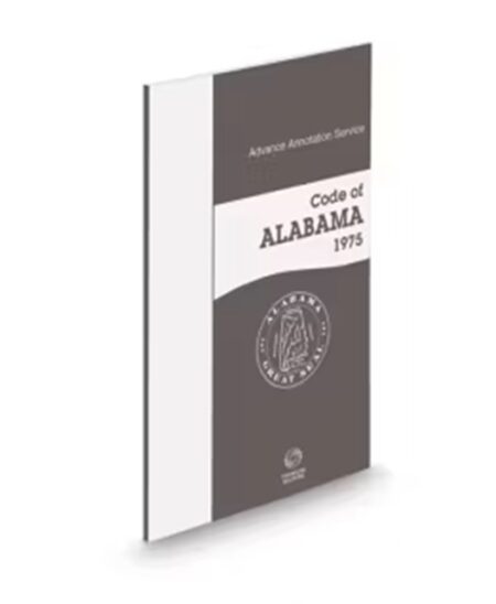 Code of Alabama Annotated Service 1975 ed by Lawyers Cooperative Publishing