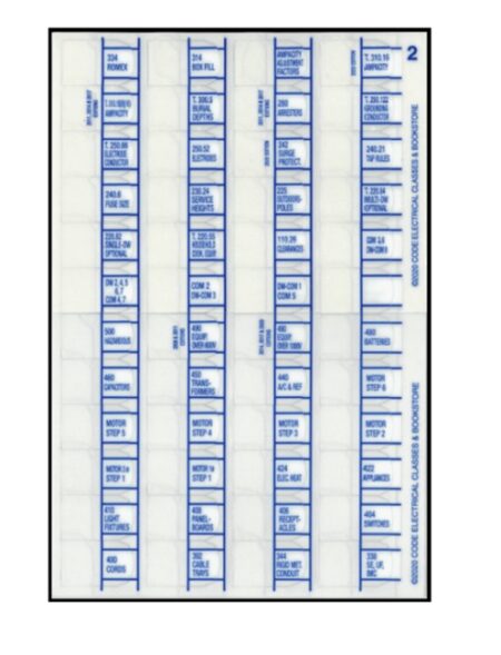2017 Code Book Tabs