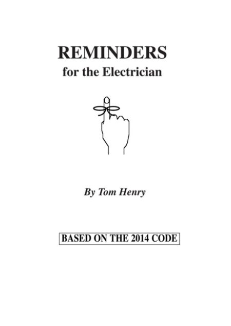 2014 Reminders for the Electrician