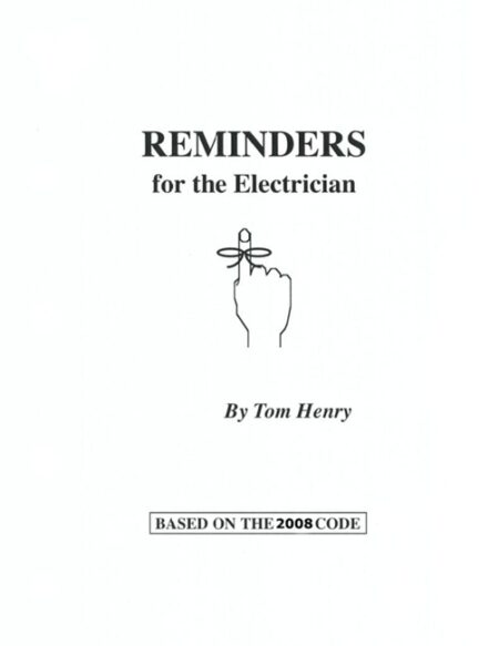 2008 Reminders for the Electrician
