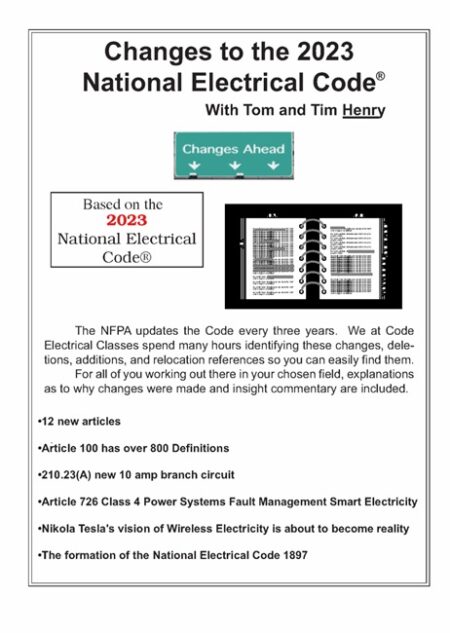 Changes to the 2023 National Electrical Code