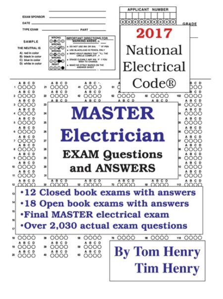 2017 Master Electrician Exam Questions & Answers