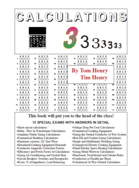 Calculations 3 Workbook