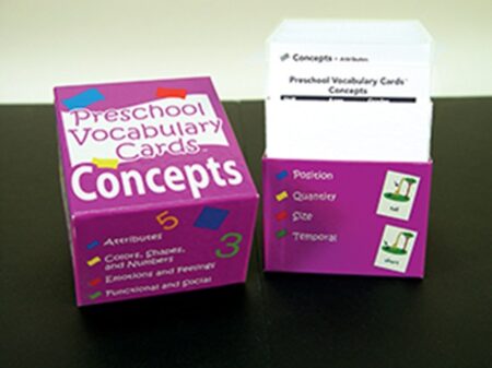 Preschool Vocabulary Cards: Concepts