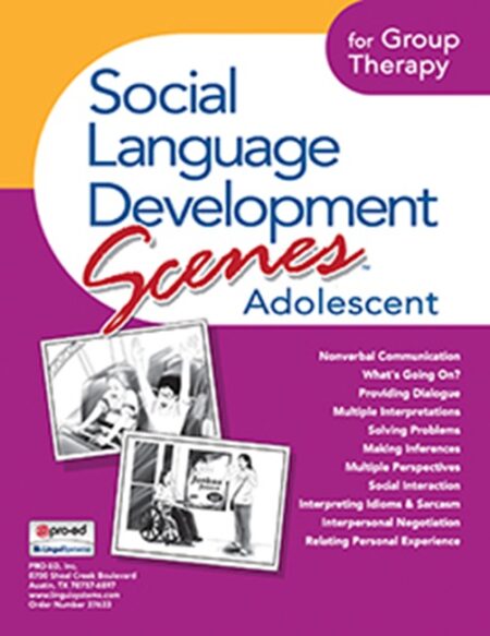 Social Language Development Scenes Adolescent for Group Therapy