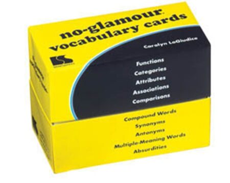 No-Glamour Vocabulary Cards