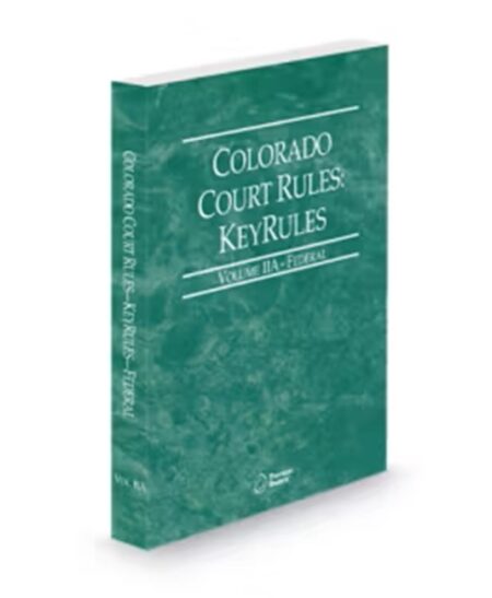 Colorado Federal KeyRules V.Iia