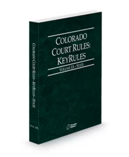 Colorado State KeyRules V.Ia 2026 ed.