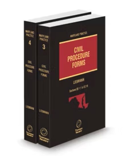 Maryland Practice V.3-4 Civil Procedure Forms, 2025-2026 ed.