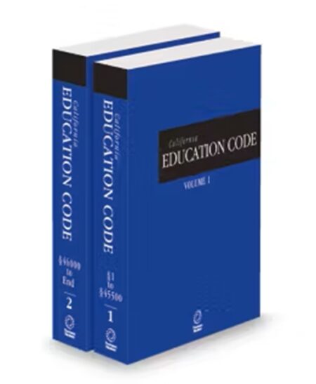 California Education Code, California Desktop Codes, 2026 ed.