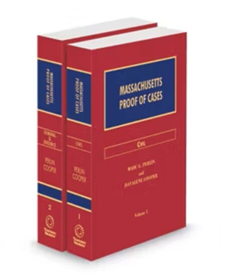 Massachusetts Mottlas Proof of Cases, 2025-2026 ed.