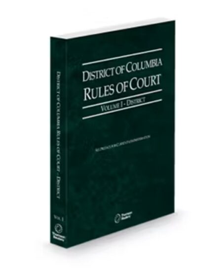 District of Columbia Court Rules District V.I, 2026 ed.