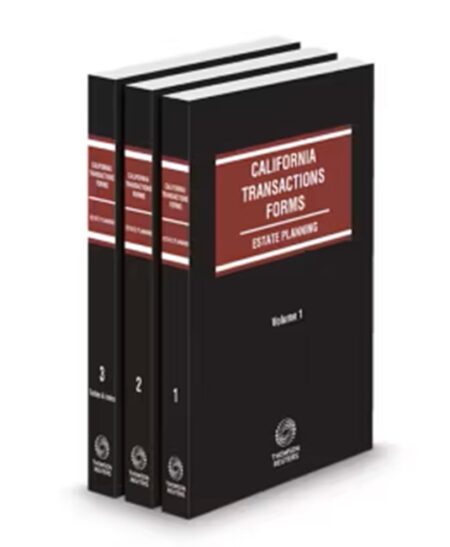 California Transactions Forms Estate Planning