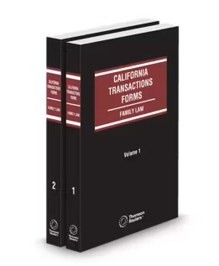 California Transactions Forms Family Law