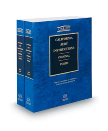California Jury Instructions Criminal Forms CAJIC