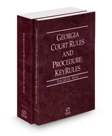 Georgia Court Rules State and State KeyRules V.I-Ia