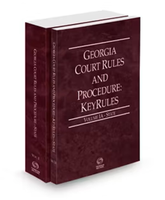 Georgia Court Rules State and State KeyRules V.I-Ia