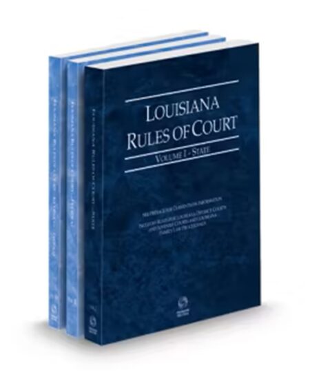 Louisiana Court Rules State Federal and Federal KeyRules V.I-Iia