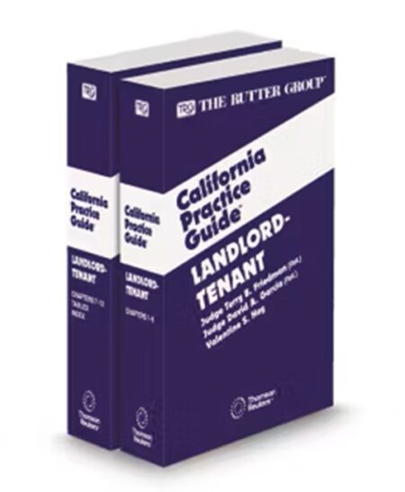 Landlord-Tenant, 2025 Edition (The Rutter Group California Practice Guide)