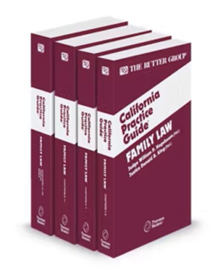 Family Law, 2025 Edition (The Rutter Group California Practice Guide)