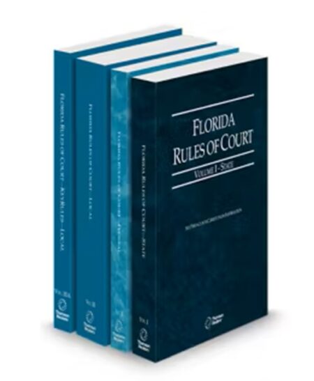 Florida Court Rules State, Federal, Local and Local KeyRules V.I-IIIa