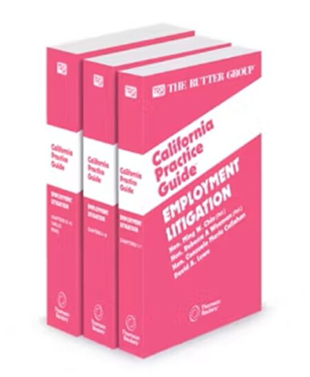 Employment Litigation, 2026 Edition (The Rutter Group California Practice Guide)