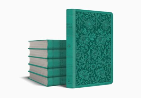 ESV Premium Gift Bible TruTone, Teal, Floral Design, Case of 24