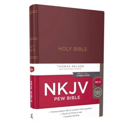NKJV Pew Bible (Hardcover, Burgundy) - Bulk Case of 16