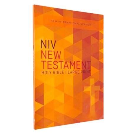 NIV Outreach New Testament, Large Print (Paperback, Orange Cross) - Bulk Case of 50