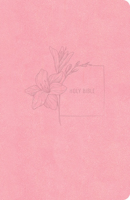 CSB Compact Bible, Value Edition, Small Print (Soft Pink LeatherTouch) - Bulk Case of 20