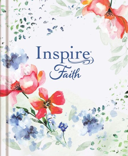 NLT Inspire FAITH Bible, Large Print (Hardcover, Wildflower Meadow) - Bulk Case of 4