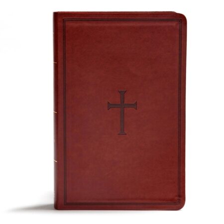 KJV Giant Print Reference Bible, Giant Print (Leather Touch, Brown) - Bulk Case of 12