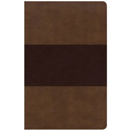 KJV Large Print Personal Size Reference Bible (Leather Touch, Saddle Brown) - Bulk Case of 12
