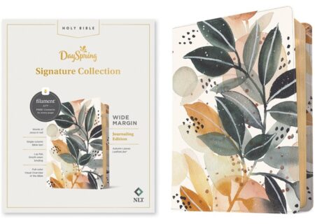 NLT Wide Margin Bible, Filament Enabled, Large Print (Imitation Leather, Autumn Leaves) - Bulk Case of 10