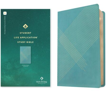 NLT Student Life Application Study Bible, Filament Enabled (Imitation Leather, Teal Blue Striped) - Bulk Case of 12