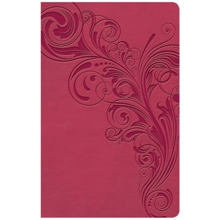 KJV Large Print Personal Size Reference Bible, Indexed (Leather Touch, Pink) - Bulk Case of 12