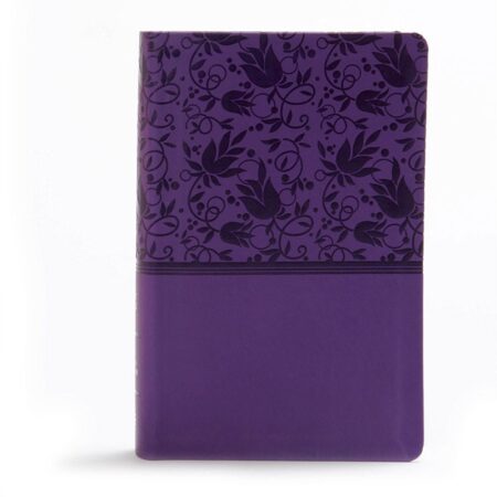 KJV Personal Size Reference Bible, Large Print, Indexed (Leather Touch, Purple) - Bulk Case of 12