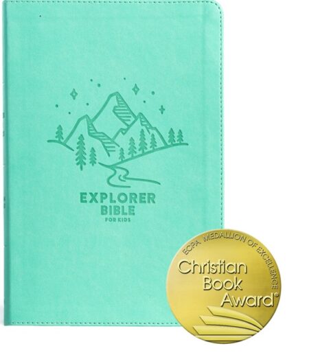CSB Explorer Bible for Kids (LeatherTouch, Light Teal Mountains) - Bulk Case of 12
