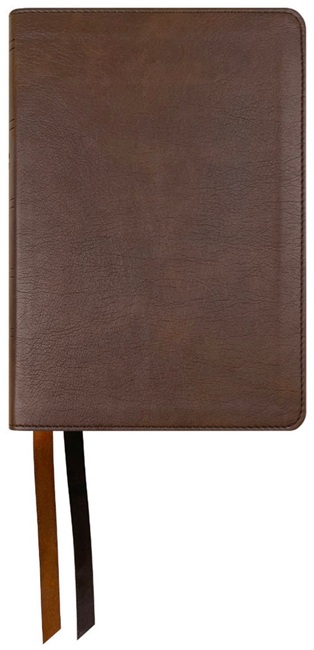 NASB Large Print Personal Size Bible, Large Print (Imitation Leather, Brown) - Bulk Case of 12