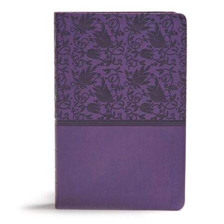 KJV Giant Print Reference Bible, Thumb Indexed (LeatherTouch, Purple) - Bulk Case of 12