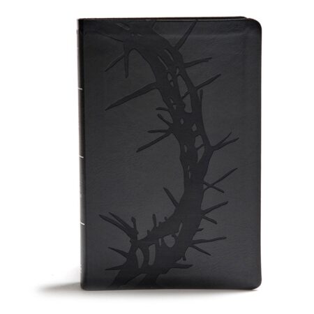 KJV Giant Print Reference Bible, Thumb Indexed (LeatherTouch, Charcoal) - Bulk Case of 12