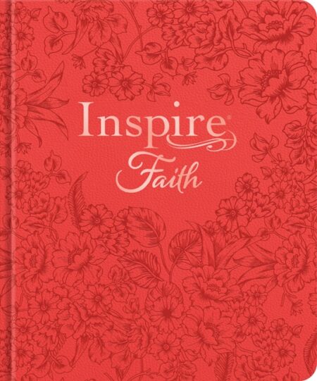 NLT Inspire FAITH Bible, Journaling (Hardcover, Coral Blooms) - Bulk Case of 8