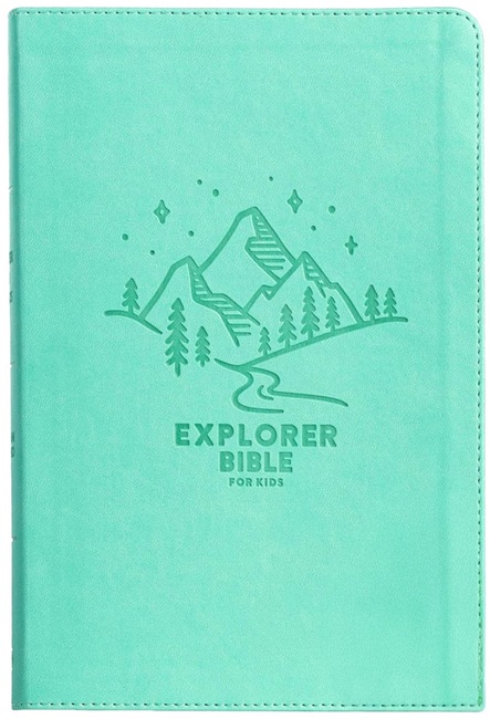 CSB Explorer Bible for Kids, Indexed (LeatherTouch, Light Teal Mountains) - Bulk Case of 12