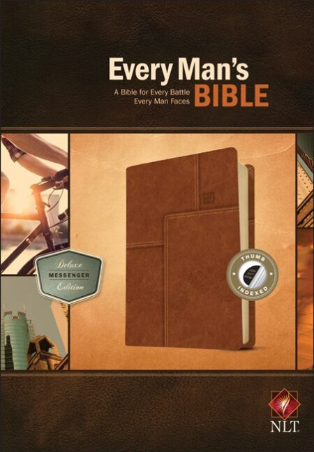 NLT Every Man's Bible Deluxe Messenger Edition, Indexed (Imitation Leather, Brown) - Bulk Case of 12