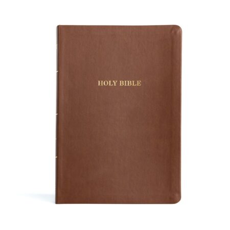 KJV Large Print Thinline Bible, Large Print (Leather Touch, Brown) - Bulk Case of 16