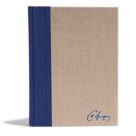 KJV Spurgeon Study Bible (Cloth over Board, Navy/Tan) - Bulk Case of 12