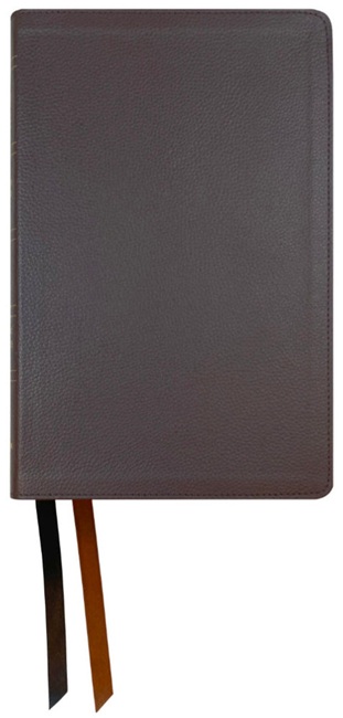 NASB Large Print Personal Size Bible, Large Print (Genuine Leather, Brown) - Bulk Case of 10