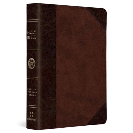 ESV Large Print Compact Bible (TruTone Leather, Brown/Walnut) - Bulk Case of 28